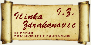 Ilinka Ždrakanović vizit kartica
